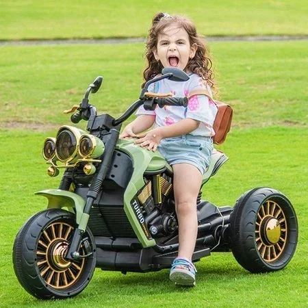 Kids Battery Operated Electric Bike – Double Motor, Lights & Music – CSP-1188