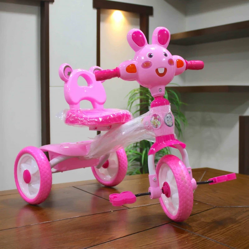 Cartoon Bunny Kids Tricycle – Pink Cycle for Toddlers in Pakistan (1–4 Years)