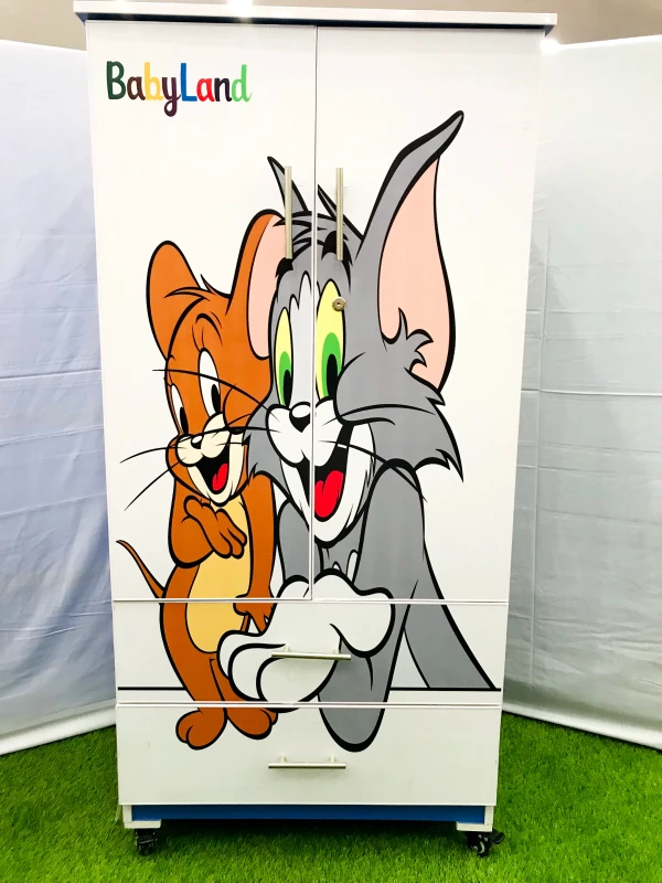 Tom & Jerry wadrobe 2 Doors Double Drawers