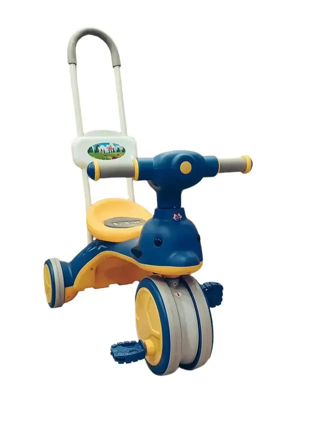 Dolphin Musical Tricycle with Push Handle for Kids in Pakistan (1–4 Years)