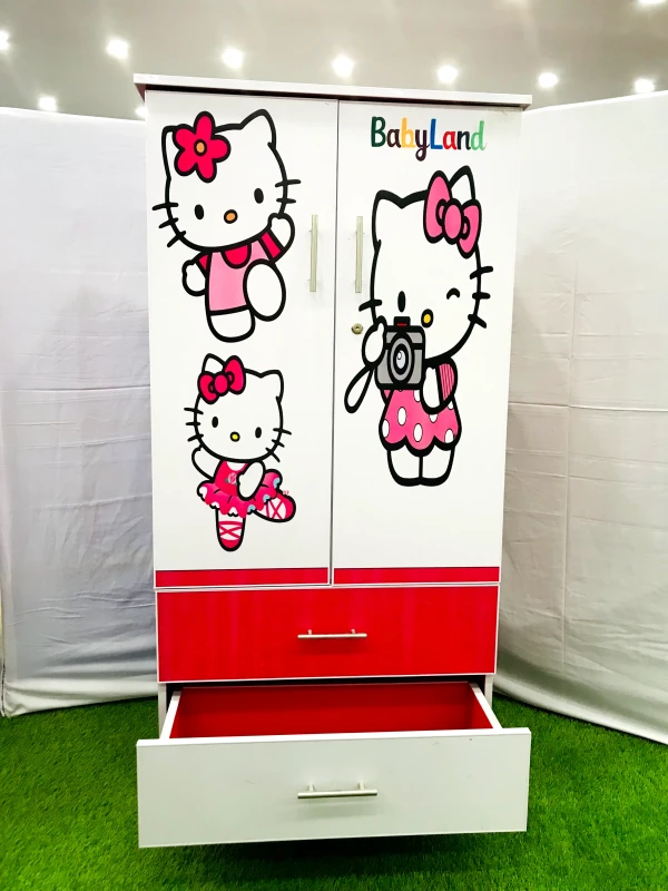 Hello Kitty Wadrobe 2 Doors Double Drawers