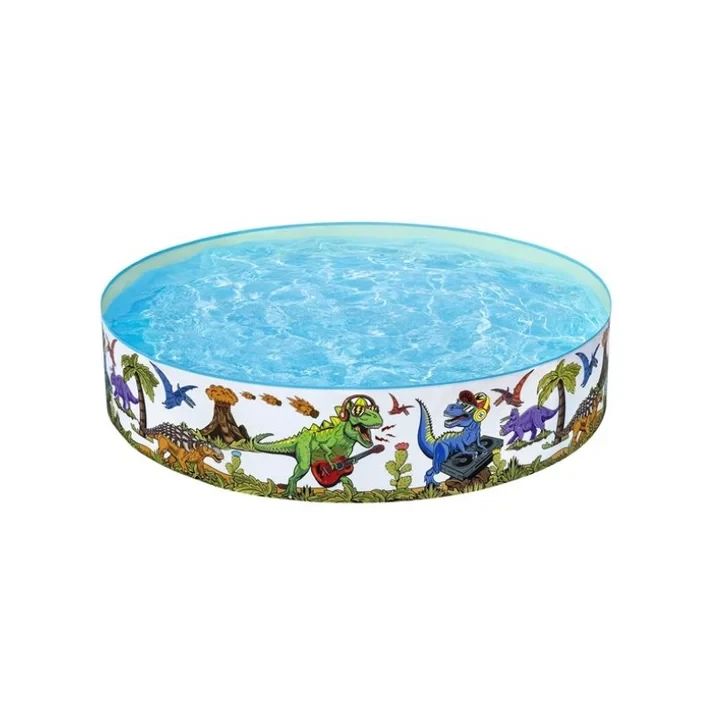 Bestway Dinosaur Fill'N Fun Play Pool for Kids (6x15 ft) – Model 55022