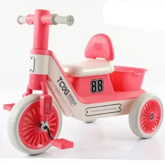Musical Tricycle with Storage Basket for Kids in Pakistan (1–4 Years)