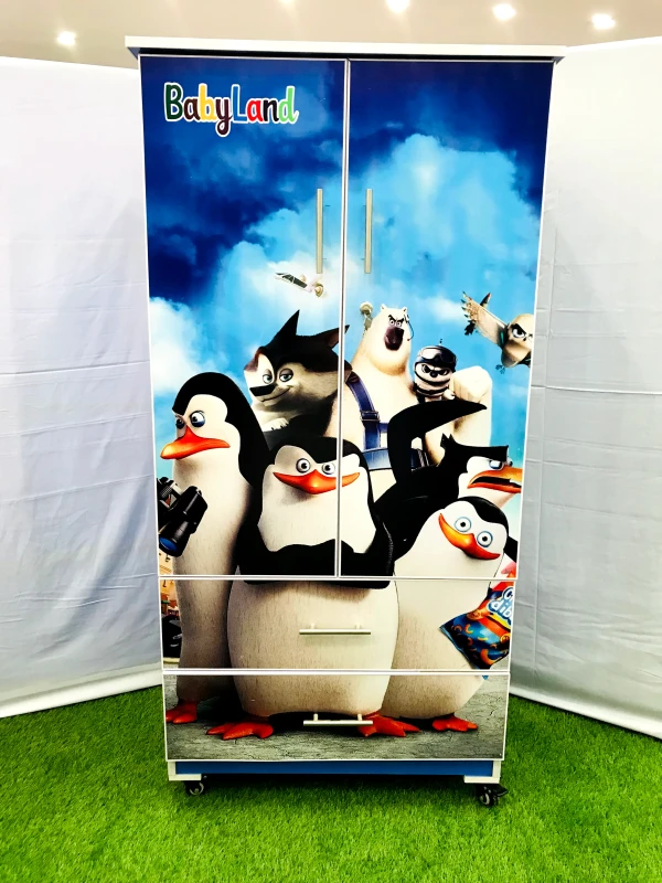 Penguins wadrobe 2 Doors Double Drawers